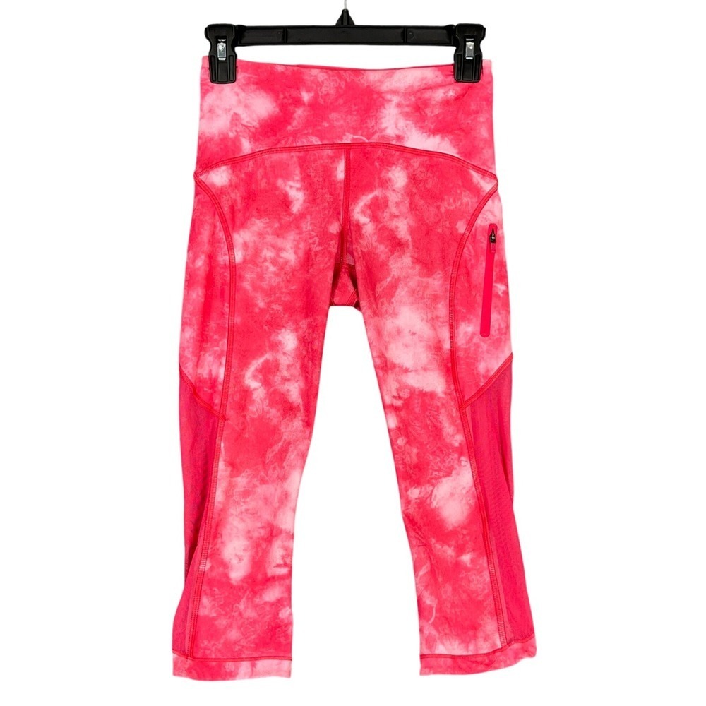 Lululemon Wunder Under Yoga Pants Women 2 Athletic Stretch Tapered Crop‎